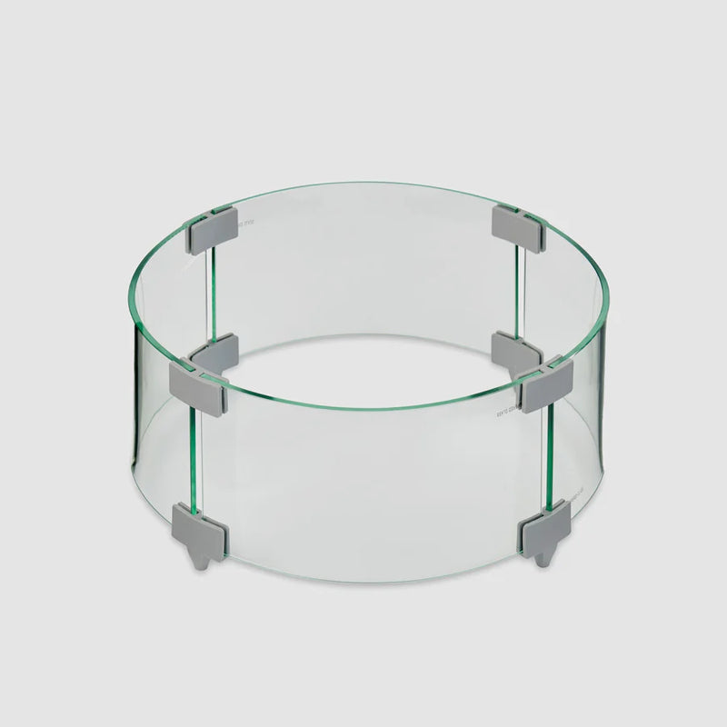Outdoor Greatroom Company 12-inch Round Glass Wind Guard - Pristine Home & Wellness