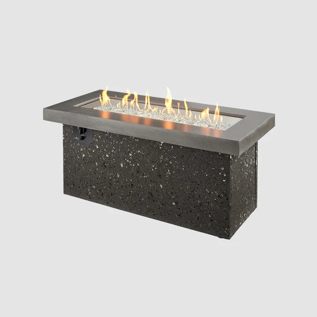 Outdoor Greatroom Company Gray Key Largo Linear Gas Fire Pit Table with Direct Spark Ignition - Propane Gas - Pristine Home & Wellness