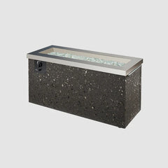 Outdoor Greatroom Company Stainless Steel Key Largo Linear Gas Fire Pit Table with Direct Spark Ignition - Propane Gas - Pristine Home & Wellness