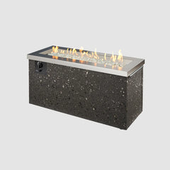 Outdoor Greatroom Company Stainless Steel Key Largo Linear Gas Fire Pit Table - Pristine Home & Wellness