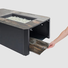 Outdoor Greatroom Company Kinney Rectangular Gas Fire Pit Table - Pristine Home & Wellness