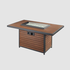 Outdoor Greatroom Company Kenwood Rectangular Chat Height Gas Fire Pit Table - Pristine Home & Wellness
