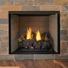 Monessen 32" Exacta Circulating Clean Face Firebox, Stacked Traditional Concrete interior panels - Pristine Home & Wellness