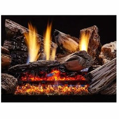 Monessen 24" Burncrete Hybrid 8 pc Moxie Log Set for use with Glow Getter 24" burner - Pristine Home & Wellness