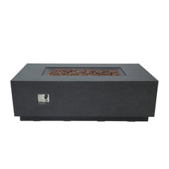 Elementi Andes Fire Pit Table with Internal Propane Tank Holder- Propane Fuel - Pristine Home & Wellness