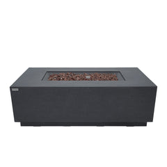 Elementi Andes Fire Pit Table with Internal Propane Tank Holder- Propane Fuel - Pristine Home & Wellness