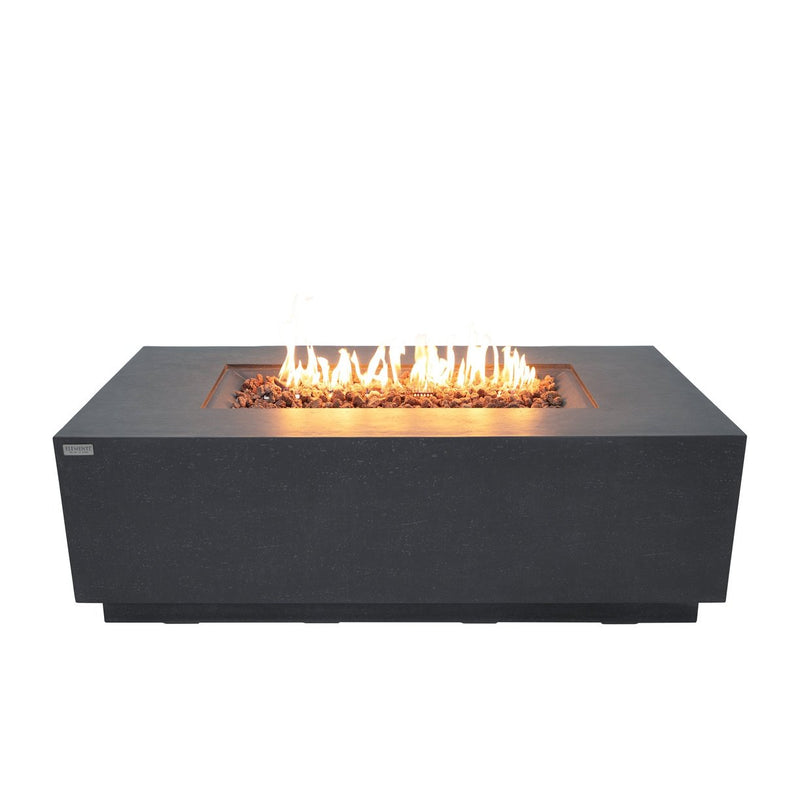 Elementi Andes Fire Pit Table with Internal Propane Tank Holder- Propane Fuel - Pristine Home & Wellness