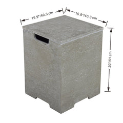 Elementi Plus Square Tank Cover - ONB405 - Pristine Home & Wellness