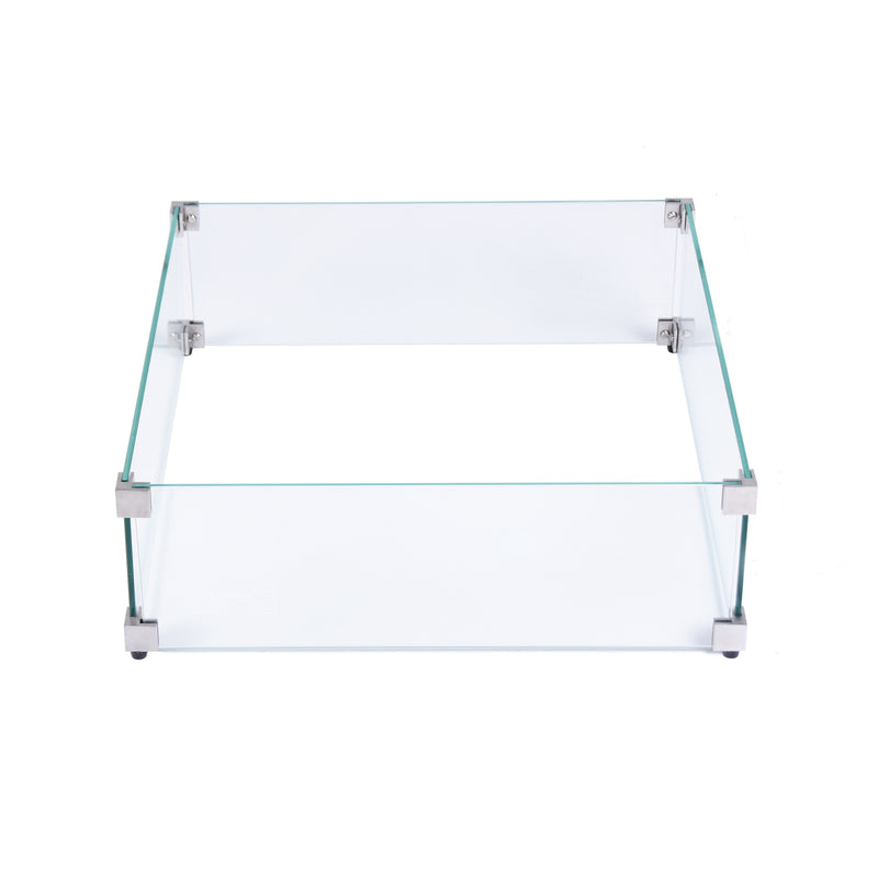 Elementi Plus Square Fire Pit Wind Screen - Pristine Home & Wellness