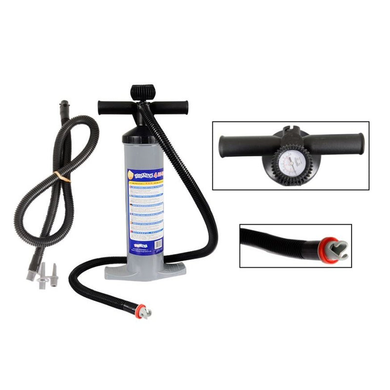 Sea Eagle Dual Action Auto Two Stage Pump with Pressure Gauge - PUMPBRAVO4 - Pristine Home & Wellness