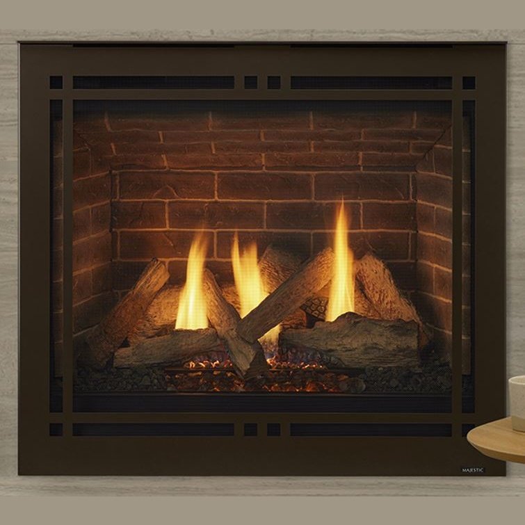 Majestic Quartz 36-inch Platinum Top/Rear Direct Vent Fireplace with Intellifire Touch ignition NG - Pristine Home & Wellness
