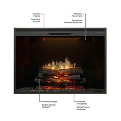 Dimplex Revillusion 36" Built-In Electric Firebox - Black - REV36-BL - image 5