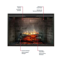 Dimplex Revillusion 24" Built-In Electric Firebox - Neutral Brick - REV24-NB - image 5