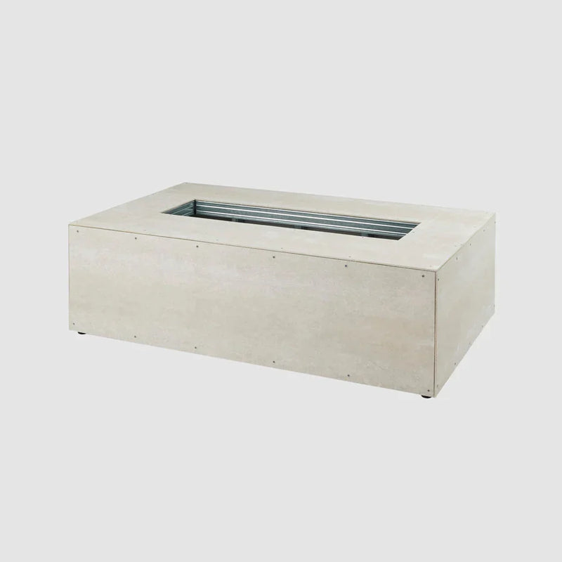 Outdoor Greatroom Company 60-inch Tall Linear Ready-to-Finish Fire Pit Table Base with Aluminum Top - Direct Spark Ignition NG - Pristine Home & Wellness