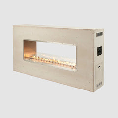 Outdoor Greatroom Company 72-inch Linear Ready-to-Finish See-Through Gas Outdoor Fireplace with Direct Spark Ignition - Natural Gas - Pristine Home & Wellness