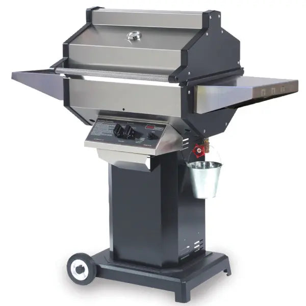 Phoenix SDBOCP Stainless Steel Grill Head in Black Aluminum Pedestal Cart - Pristine Home & Wellness