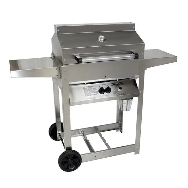 Phoenix SDRIV4LDDP Stainless Steel Riveted Grill Head with Open 4-leg Cart - Propane - Pristine Home & Wellness