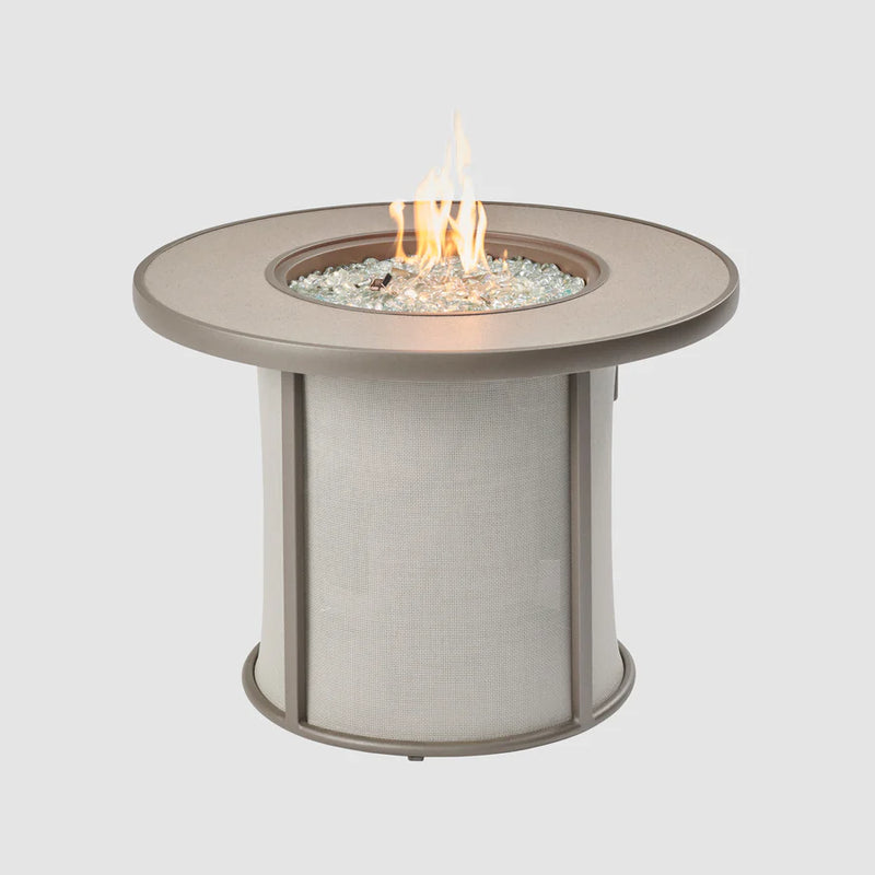 Outdoor Greatroom Company Gray Stonefire Round Gas Fire Pit Table - Pristine Home & Wellness