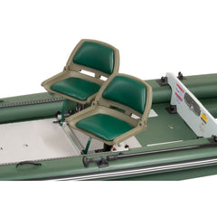 Sea Eagle Tandem Green Locking Swivel Seats with 7" Pedestals - SSFRAME2 - Pristine Home & Wellness