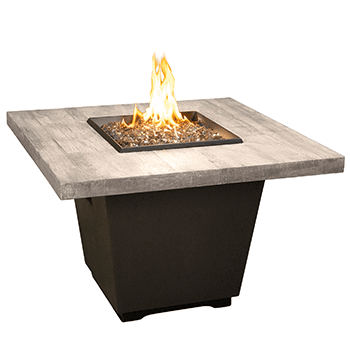American Fyre Designs Reclaimed Wood Cosmopolitan Square Outdoor Gas Firetable - Pristine Home & Wellness