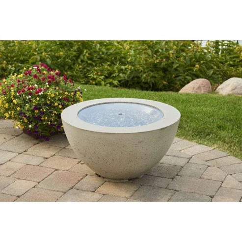 Outdoor Greatroom Company 20-inch Round Gray Glass Burner Cover - Pristine Home & Wellness