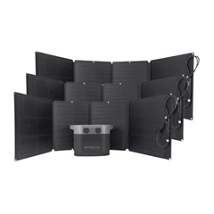 EcoFlow Delta 1300 Portable Power Station + 3 Foldable 110W Solar Panel Bundle