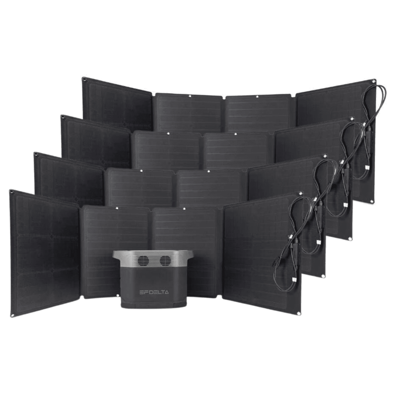 EcoFlow Delta 1300 Portable Power Station + 4 EcoFlow Foldable 110W Solar Panel Bundle
