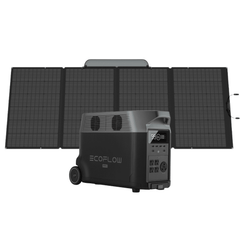 EcoFlow Delta Pro Portable Power Station + Foldable 400W Solar Panel Bundle - Pristine Home & Wellness