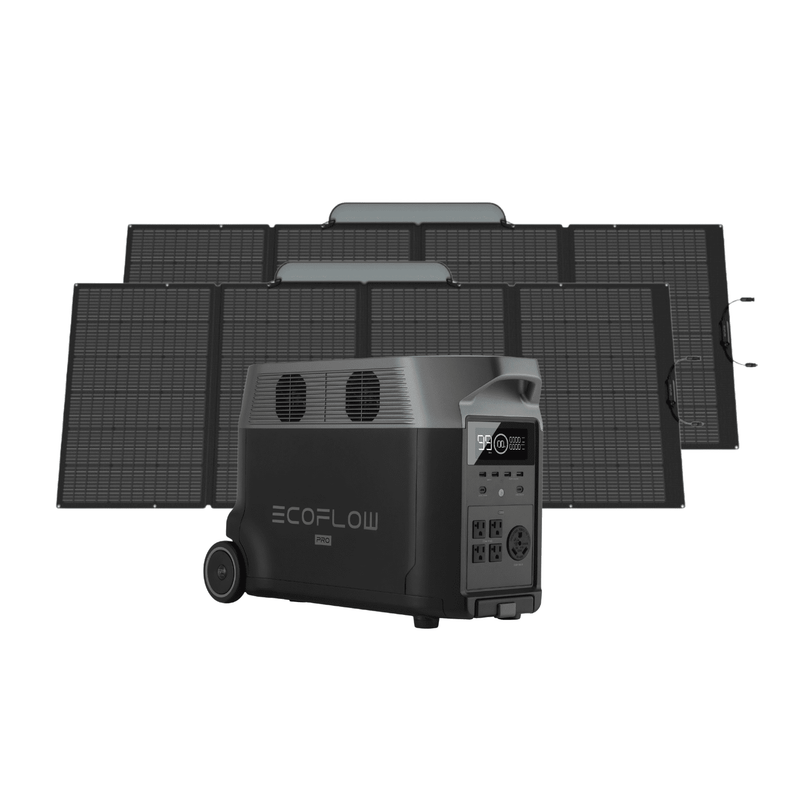 EcoFlow Delta Pro Portable Power Station + 2 Foldable 400W Solar Panels Bundle - Pristine Home & Wellness