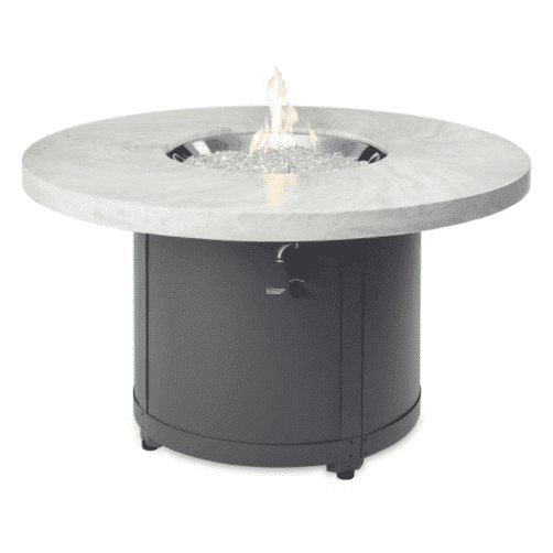 Outdoor Greatroom Company White Onyx Beacon Chat Height Fire Pit Table - Pristine Home & Wellness