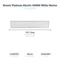 Bromic Platinum 4500W white marine 208V specs