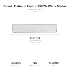 Bromic Platinum 4500W white marine 240V specs