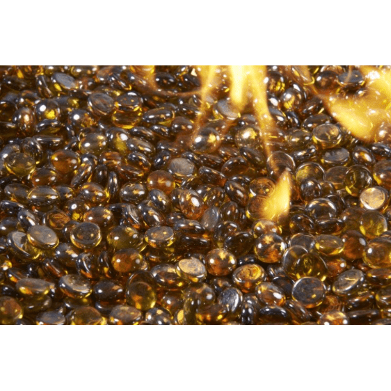 Outdoor Greatroom Company Amber Tempered Fire Glass Gems - Pristine Home & Wellness