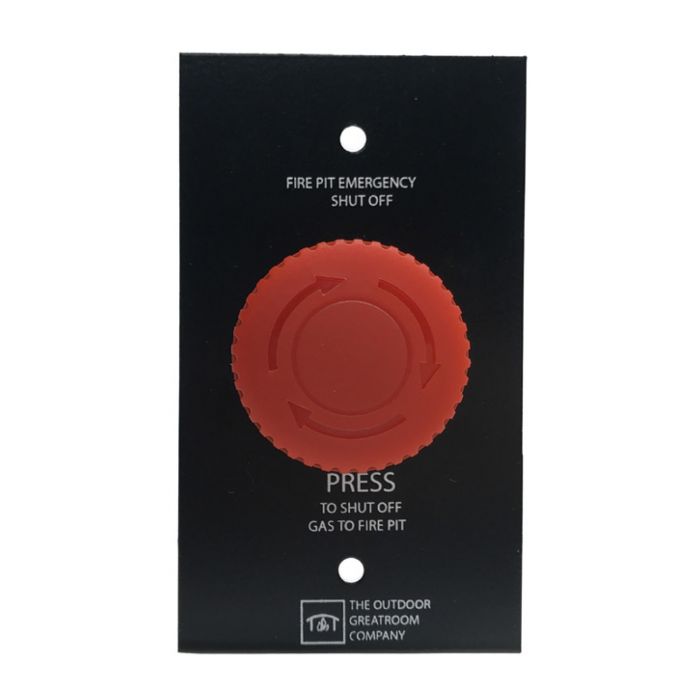 Greatroom Company Emergency Stop Button & Control Panel for Direct Spark Ignition System - Pristine Home & Wellness