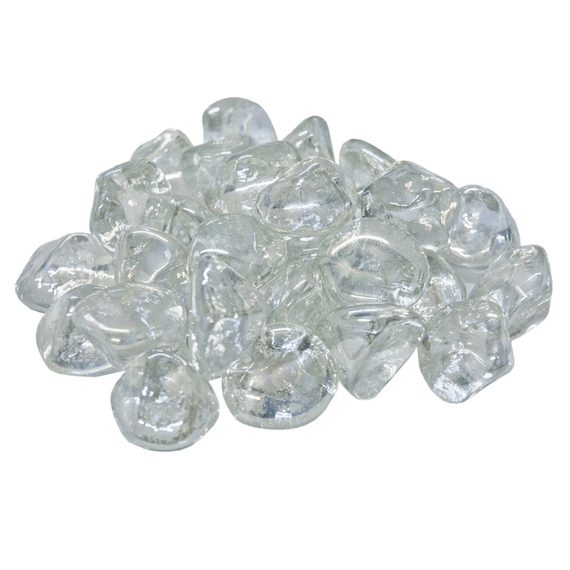 American Fyre Designs Clear Diamond Nuggets Fire Glass - Pristine Home & Wellness