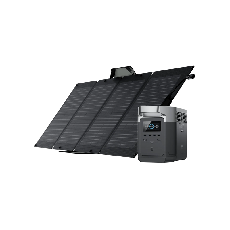 EcoFlow Delta 1000 Portable Power Station + Foldable 160W Solar Panel Bundle