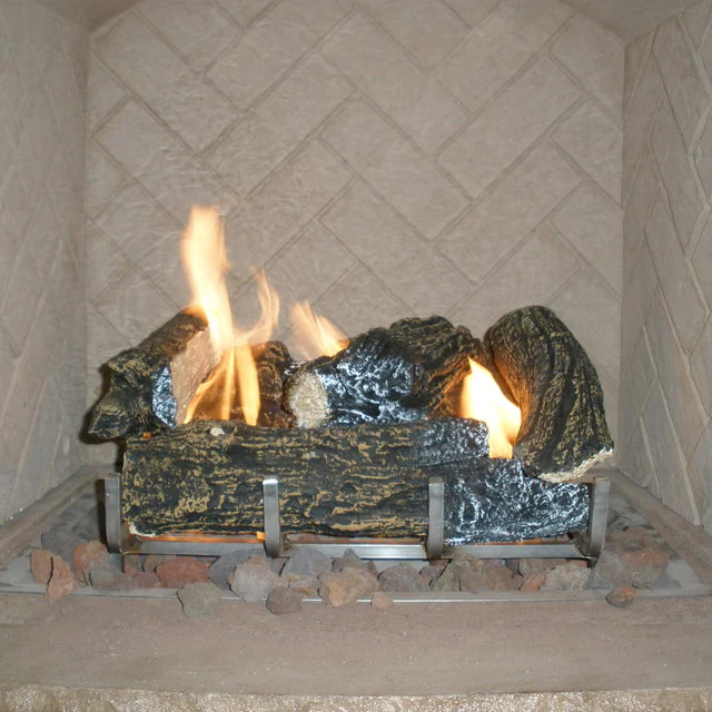 Outdoor Greatroom Company Outdoor Ceramic Fiber Log Set with Grate - Pristine Home & Wellness