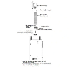 Majestic Adaptor for Heat-Zone Kit - HZMR-ADP - Pristine Home & Wellness