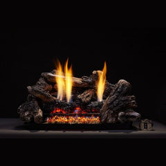 Monessen 24" Burncrete Hybrid 8 pc Charisma Log Set for use with Glow Getter 24" burner - Pristine Home & Wellness