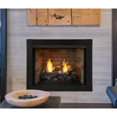 Monessen 36" Attribute Universal Circulating Vent-Free Firebox with Radiant Face and Multitonal Brown Reversible Interior Fiber Panels - Pristine Home & Wellness
