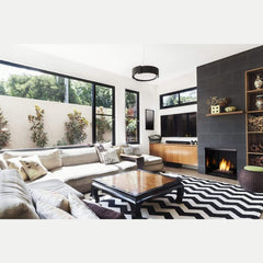 Monessen 24" Contemporary Burner 36,000 - 37,000 BTU with 2 Bags of Onyx Fire Glass - Pristine Home & Wellness