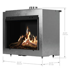 Faber MatriX Firebox, Natural Gas, One-sided, 41" X 26"