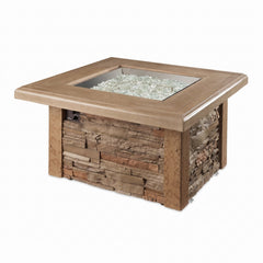 Outdoor Greatroom Sierra Square gas fire pit table, full product view