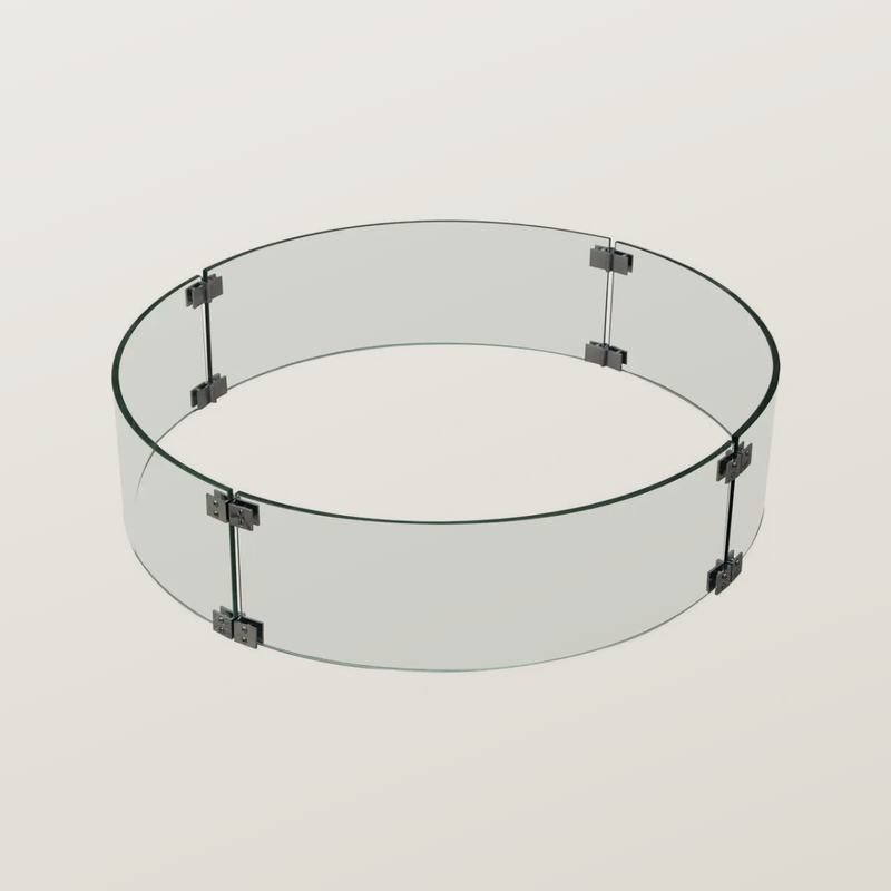 Elementi Lafite round fire pit wind screen