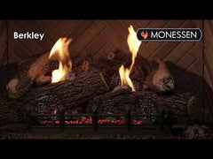 Monessen 18″ 7pc Berkley Oak Fiber Ceramic Log Set for Natural Blaze VF 18″ Burner