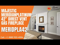 Majestic Meridian Platinum 42″ Direct Vent Gas Fireplace, Natural Gas – MERIDPLA42IN