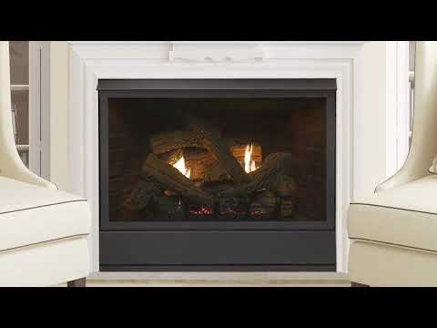 Monessen Aira 36" Vent Free Fireplace System Millivolt Control 37,000 BTU Natural Gas, Traditional Style