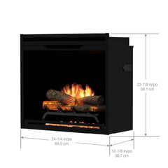 Dimplex Revillusion 24" Built-In Electric Firebox - Black - REV24-BL - image 2