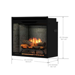 Dimplex Revillusion 24" Built-In Electric Firebox - Neutral Brick - REV24-NB - image 2
