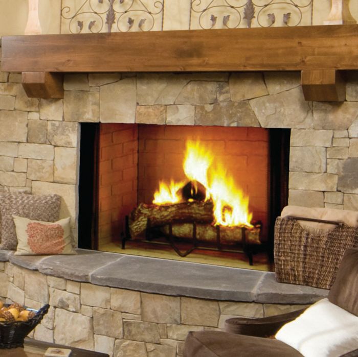 Majestic Biltmore 42-inch Radiant Wood Burning Fireplace - Pristine Home & Wellness
